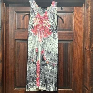 Elegant Multicolor Sleeveless Dress